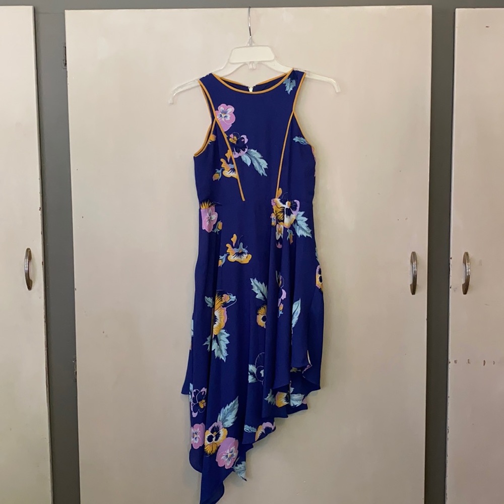 GB girls floral royal blue dress.